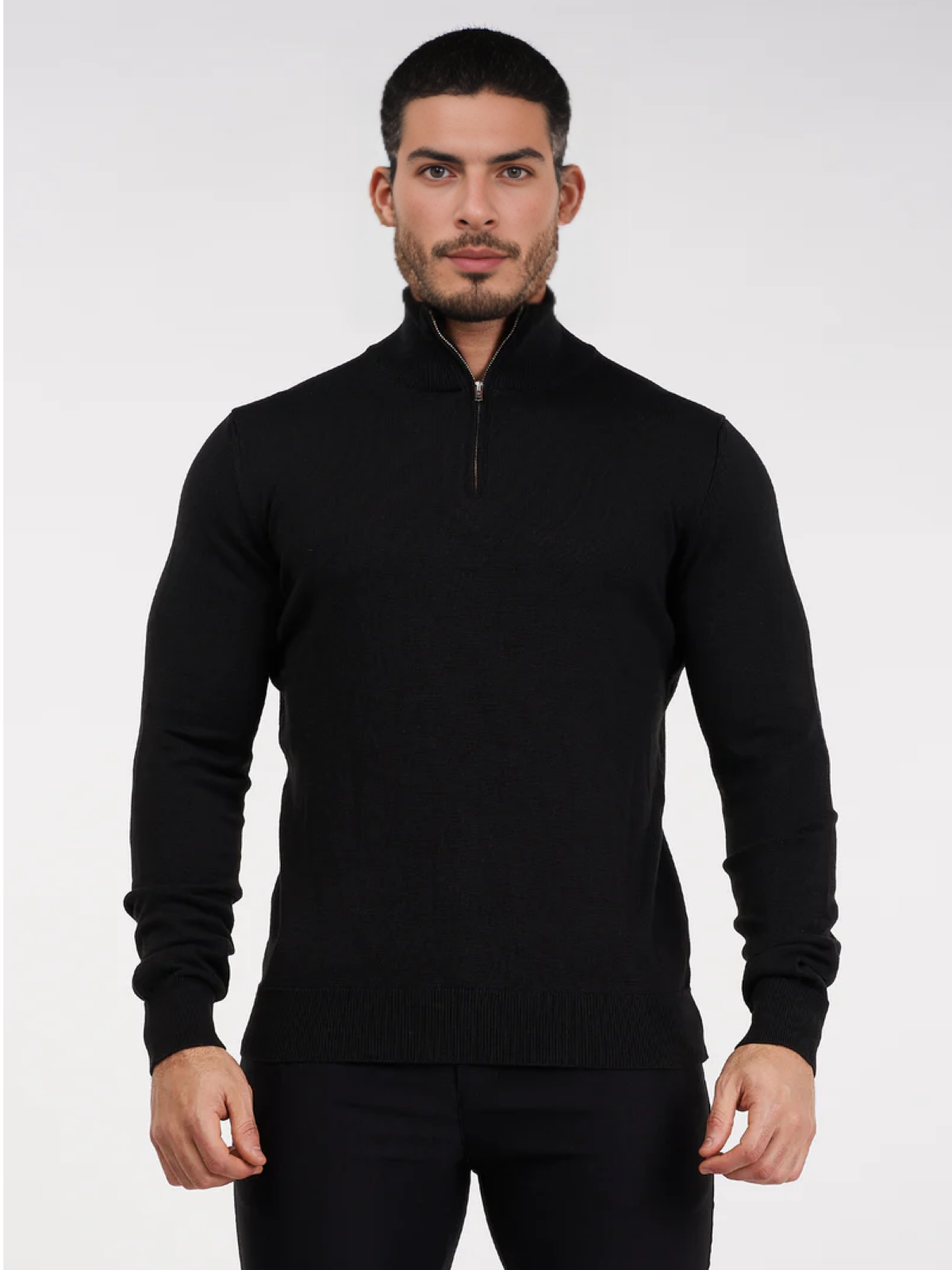 Sweater con medio cierre
