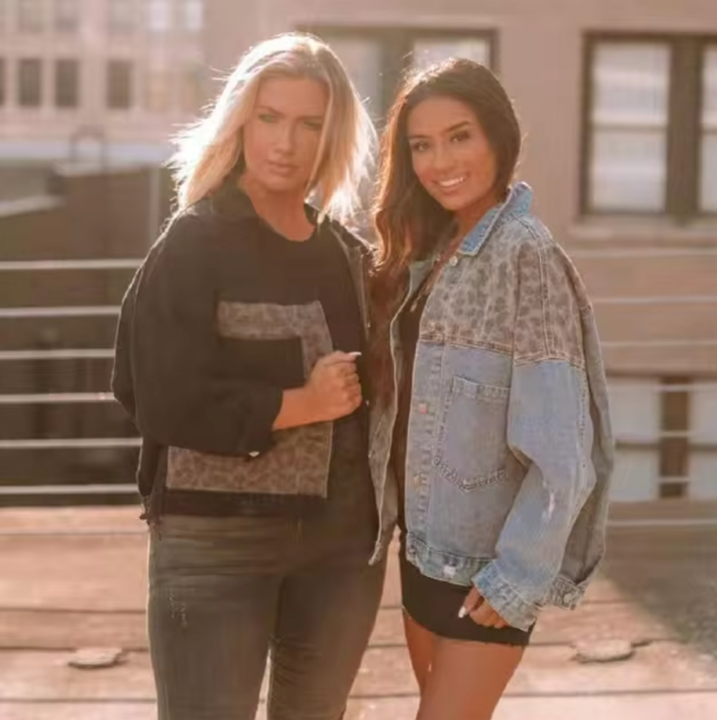 Chaqueta vaquera print