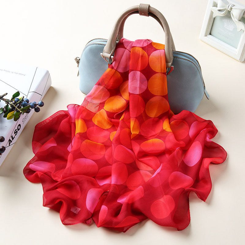 Bufanda Vintage De Lunares