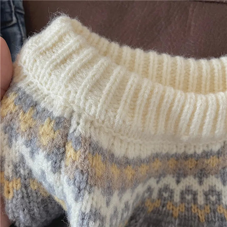 Sweater de punto artesanal Risa