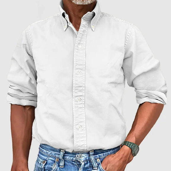 Camisa clasica de algodon