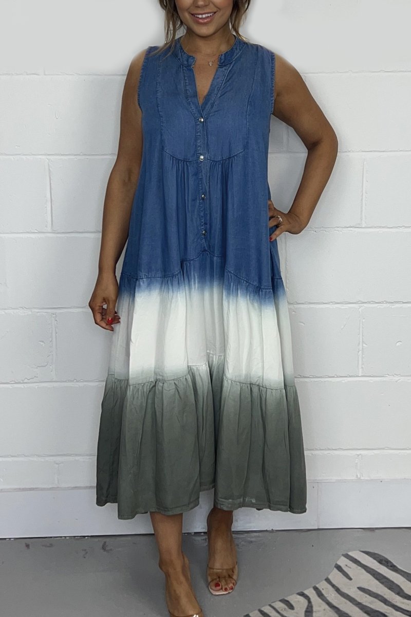 Vestido Efecto tie-dye Jade