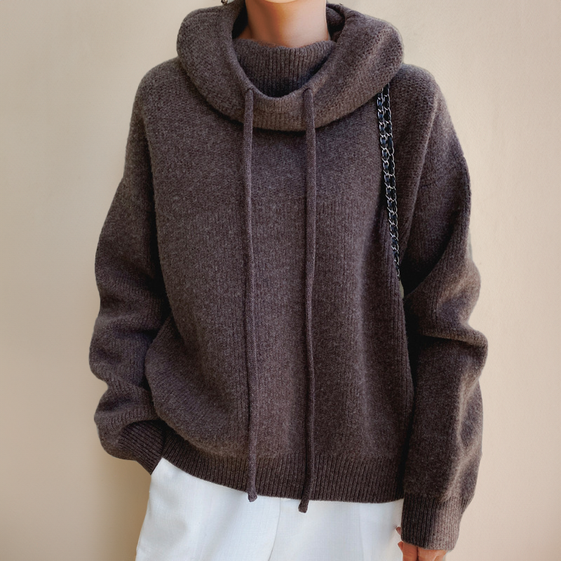 Sweater de invierno cuello tortuga
