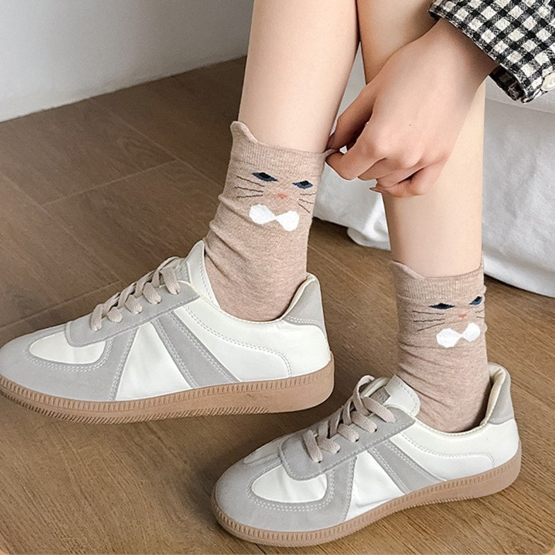 Medias Informales con Diseño de Gato