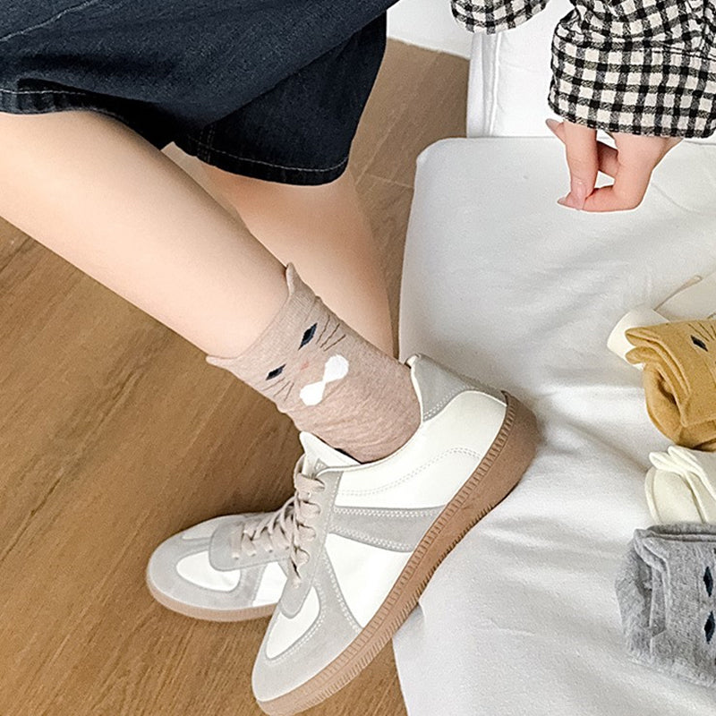 Medias Informales con Diseño de Gato