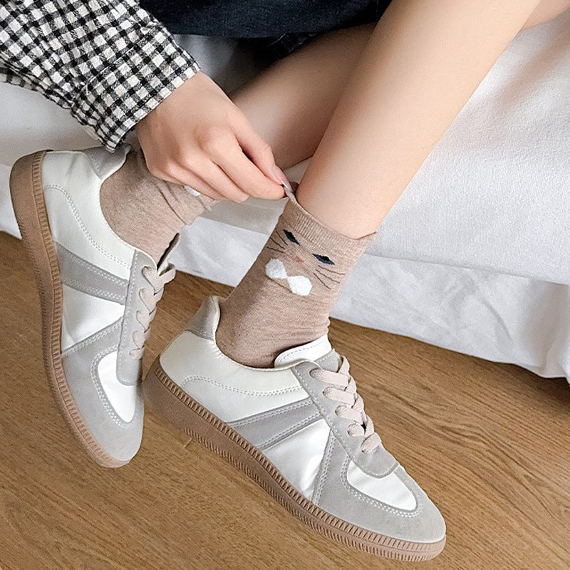 Medias Informales con Diseño de Gato