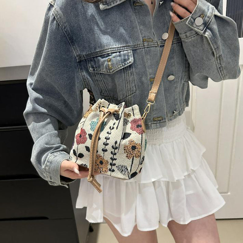 Bolso de Motivo Floral Vintage
