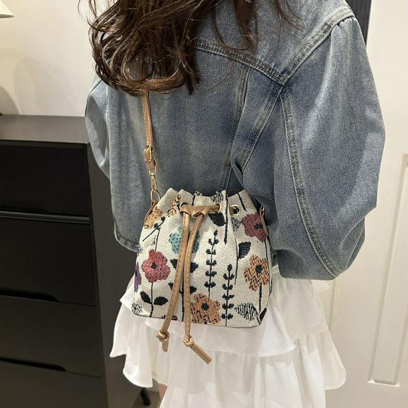 Bolso de Motivo Floral Vintage