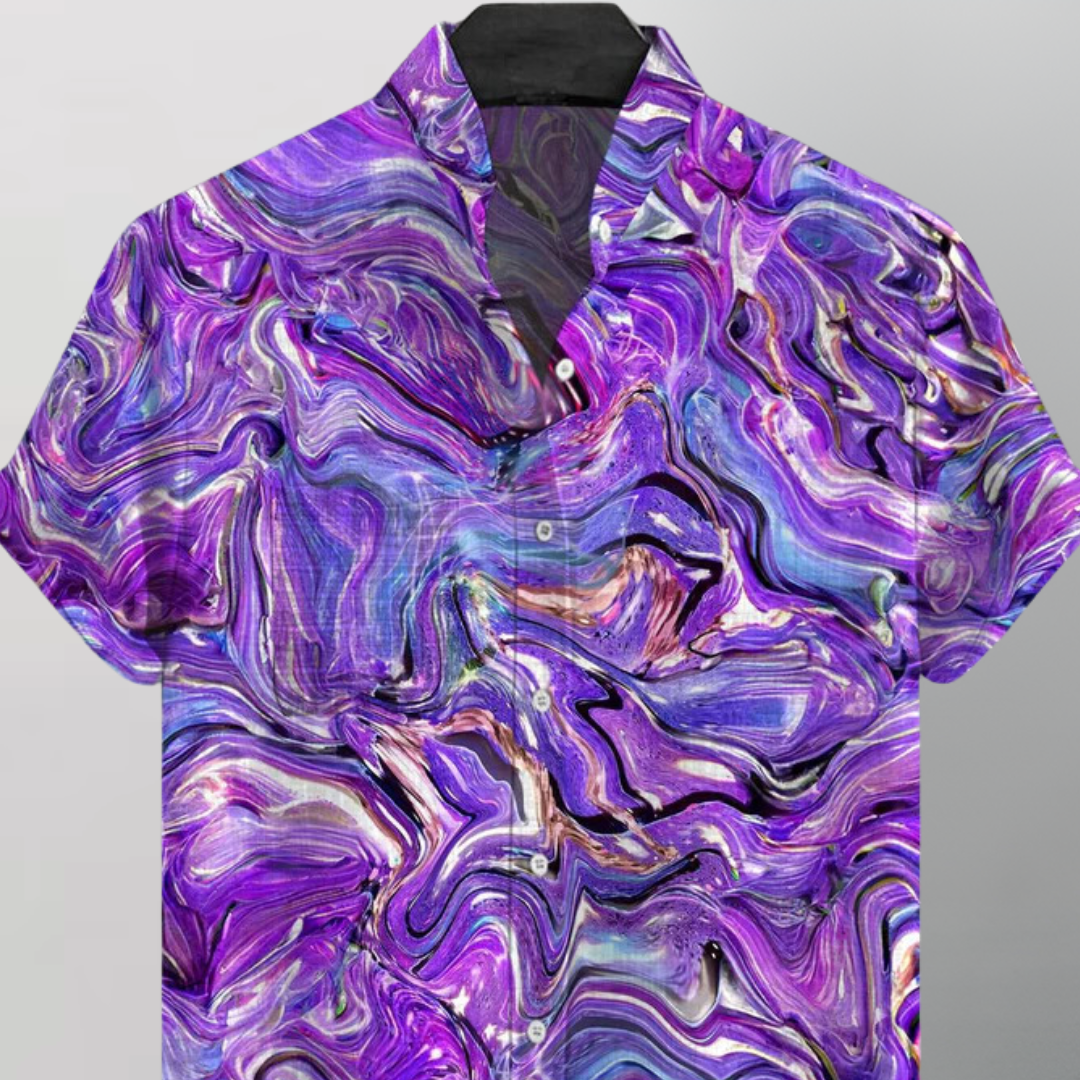 Camisa Manga Corta Hombre Abstract