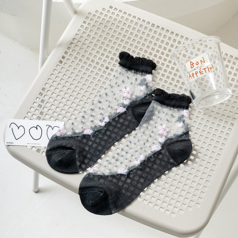 Calcetines Floreados Transpirables