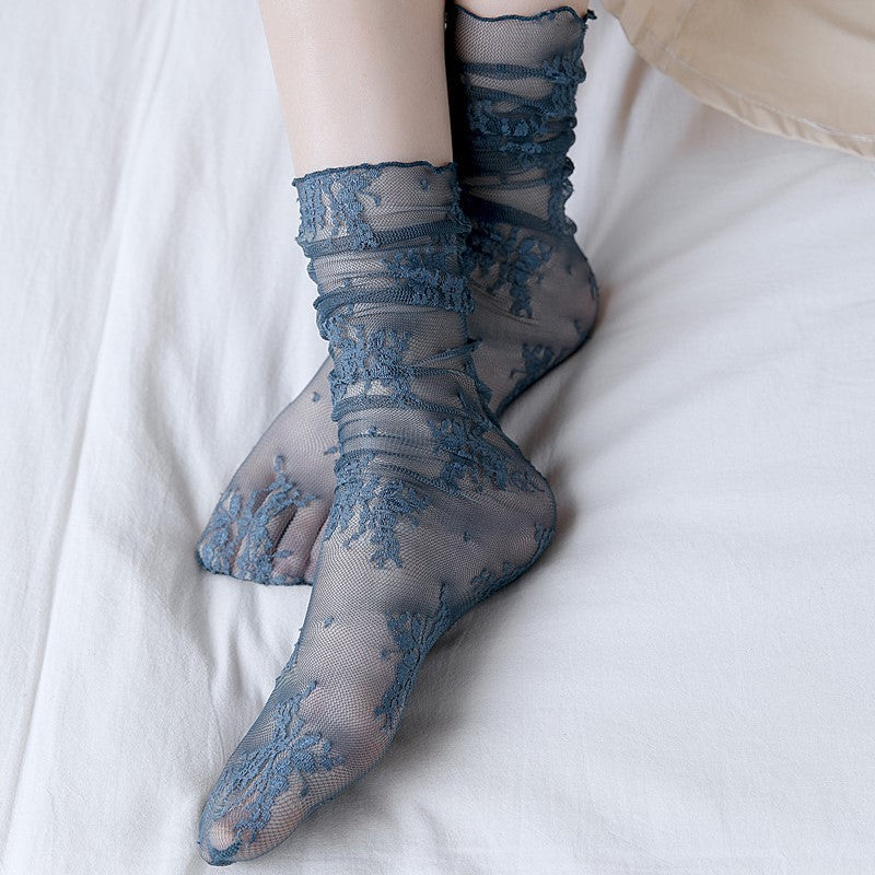 Medias Transpirables de Encaje