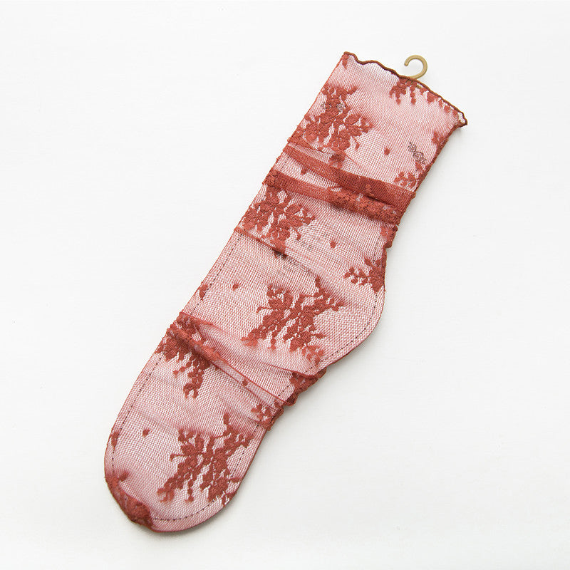 Medias Transpirables de Encaje