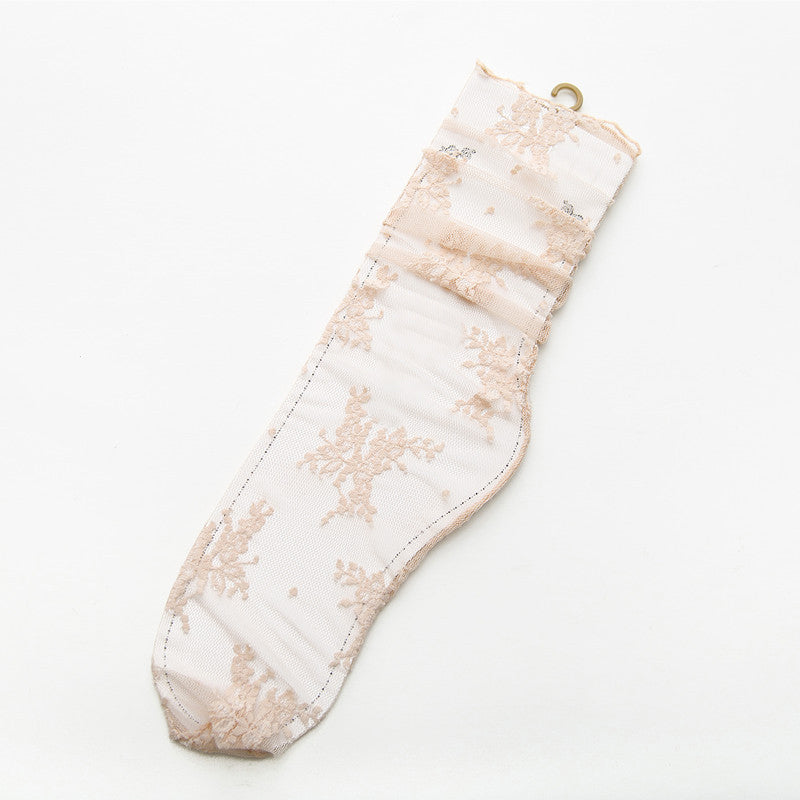 Medias Transpirables de Encaje