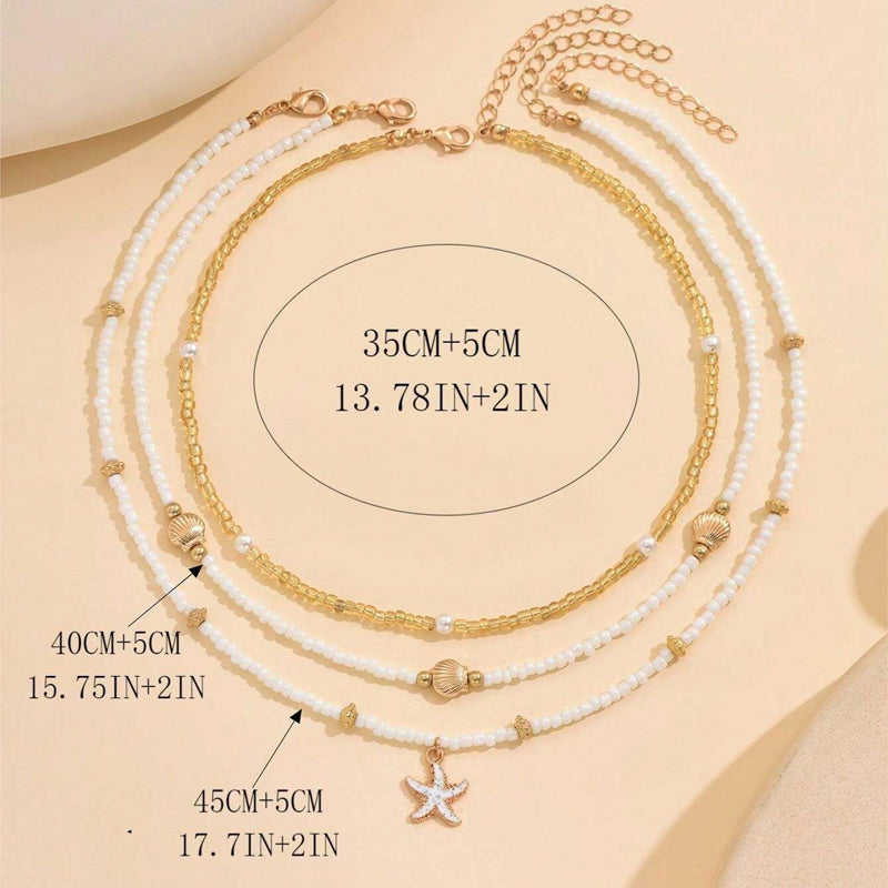 Collier Perlé Bohème Vintage