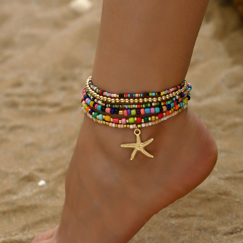 Pulsera de Perlas Coloridas Bohèmia