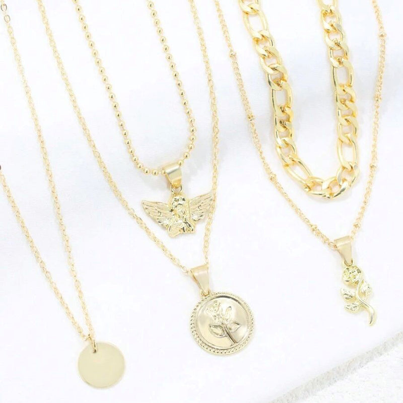 Collar Pendentif Bohème Vintage