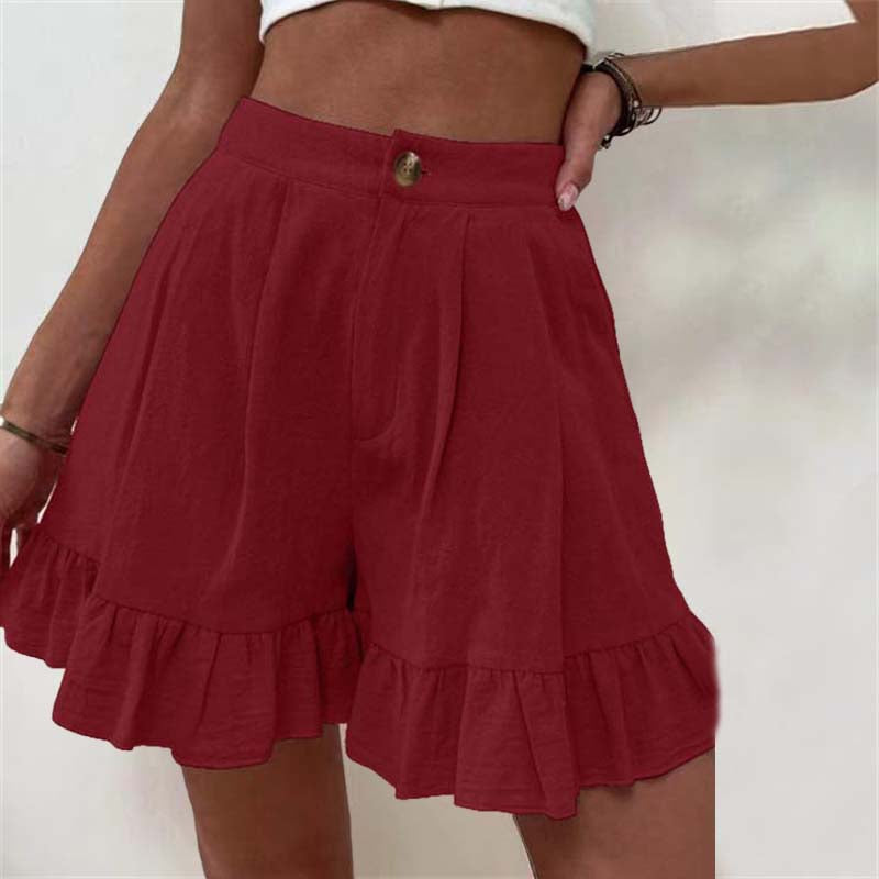 Short casual de lino