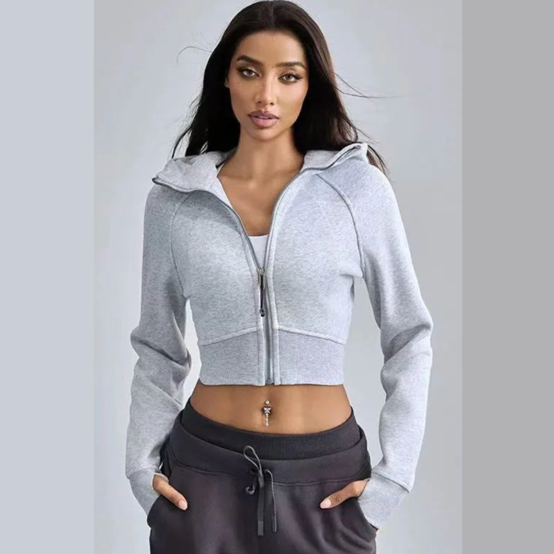 Hoodie corto mujer