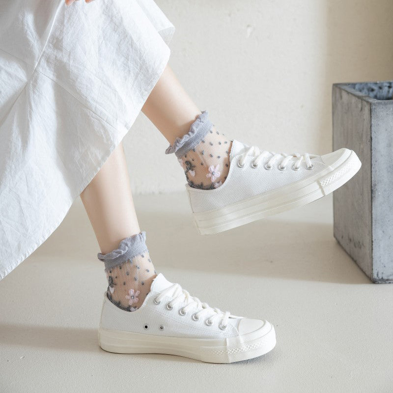 Calcetines Floreados Transpirables