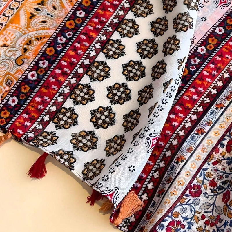 Bufanda Floral Bohemia Vintage