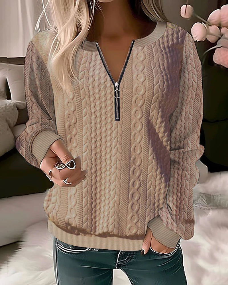 Sweater elegante con cierre Melanie