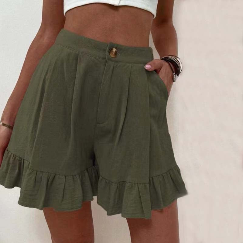 Short casual de lino