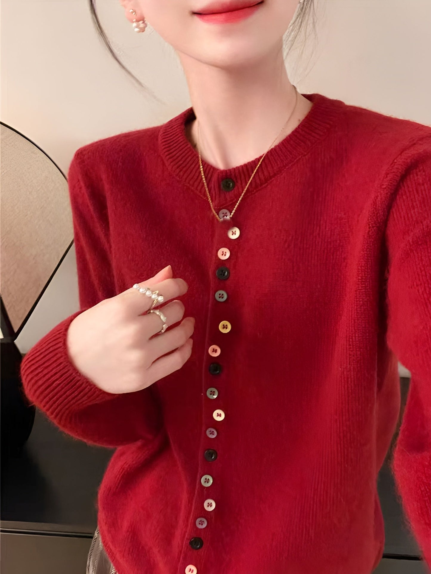 Cardigan Adela de lana