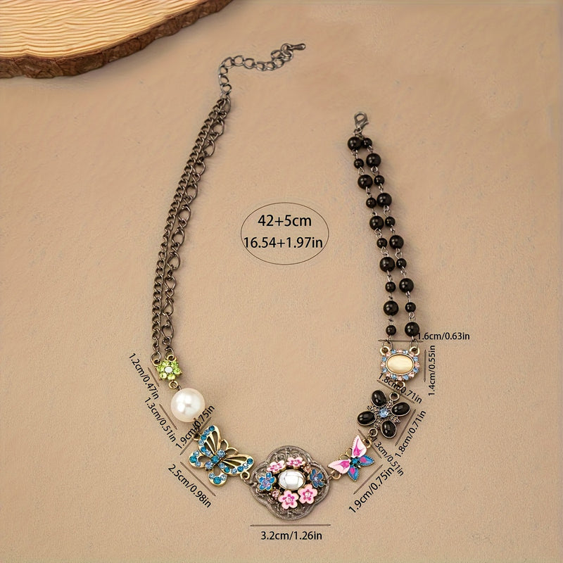 Collar Papillon Étnico Vintage