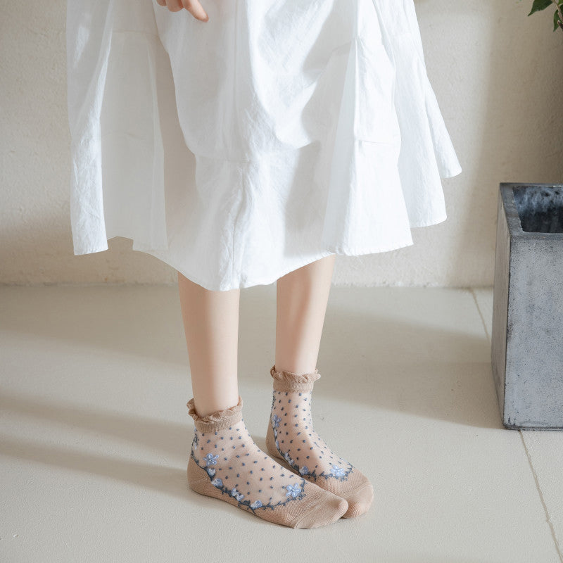 Calcetines Floreados Transpirables