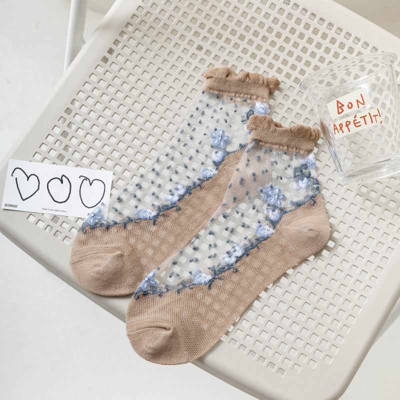 Calcetines Floreados Transpirables