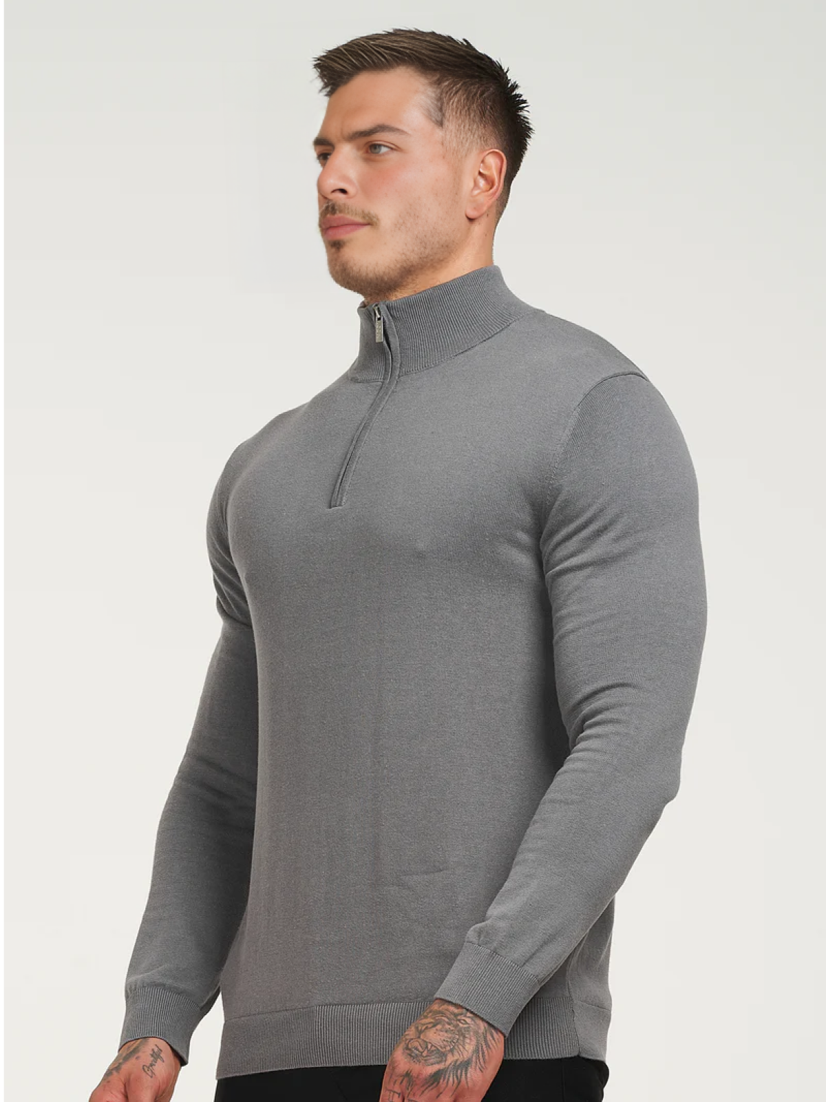 Sweater con medio cierre