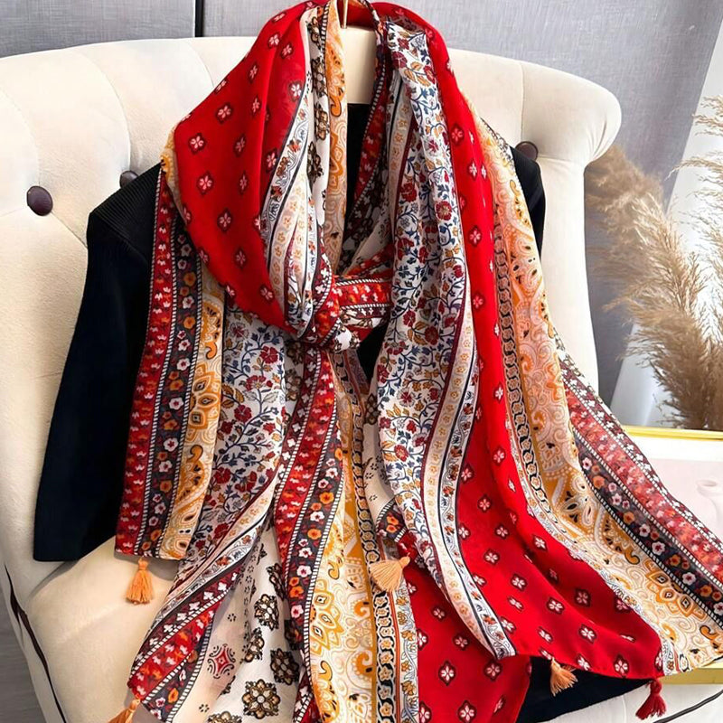 Bufanda Floral Bohemia Vintage