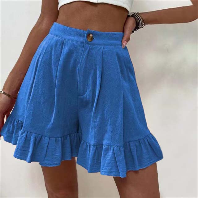 Short casual de lino