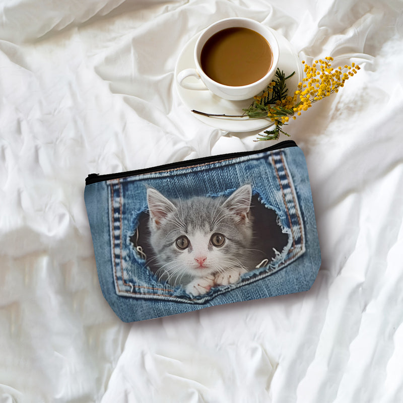 Bolso Con Motivo De Gato Creativo