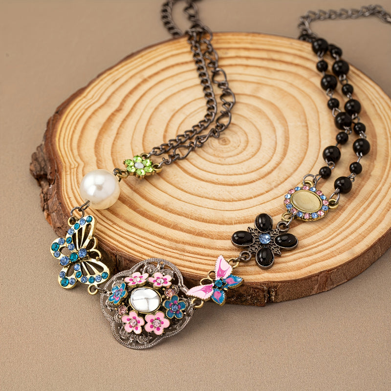 Collar Papillon Étnico Vintage