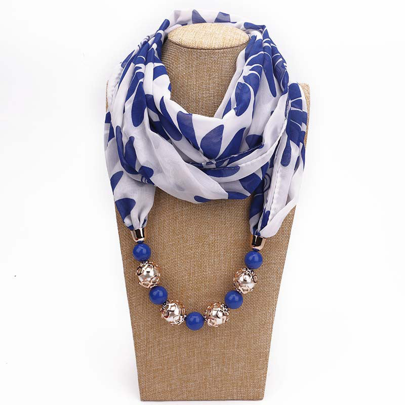 Bufanda Estampada Perlada Vintage