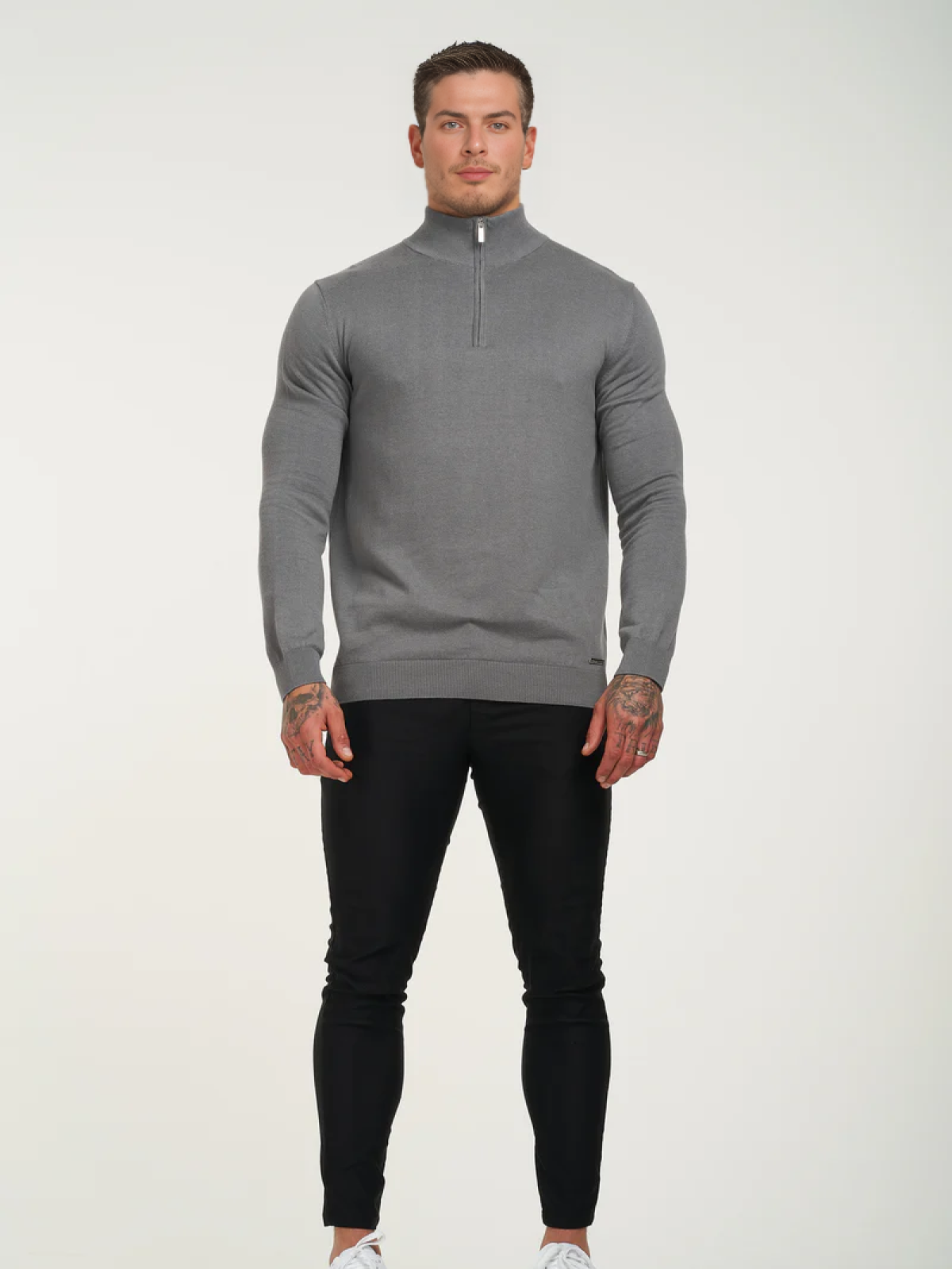 Sweater con medio cierre