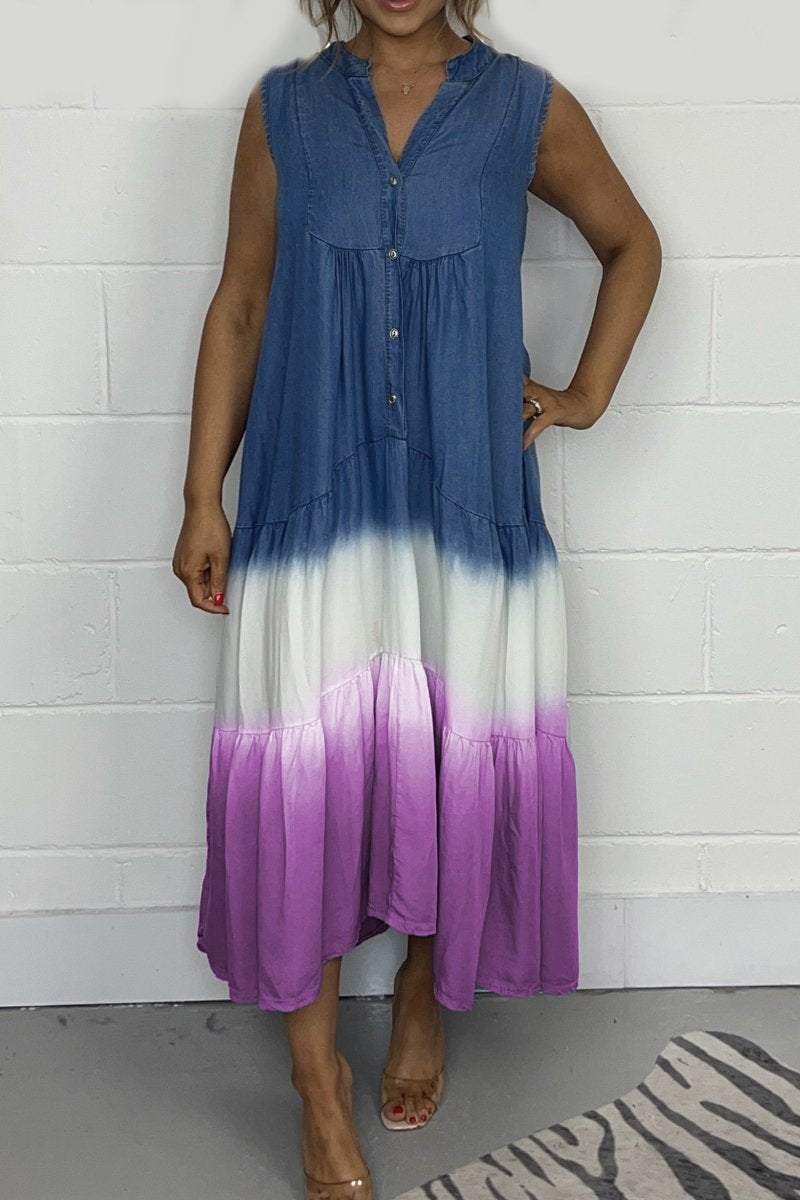Vestido Efecto tie-dye Jade