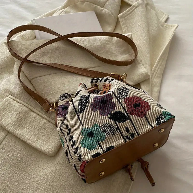 Bolso de Motivo Floral Vintage