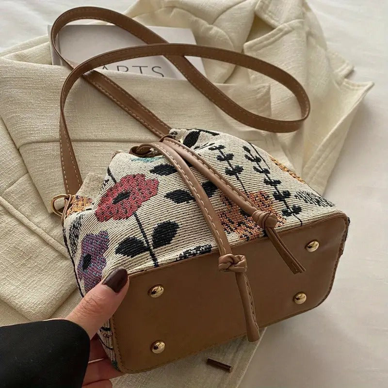 Bolso de Motivo Floral Vintage