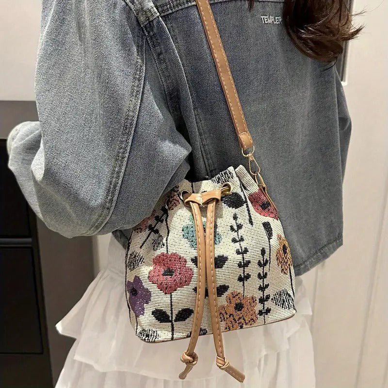 Bolso de Motivo Floral Vintage