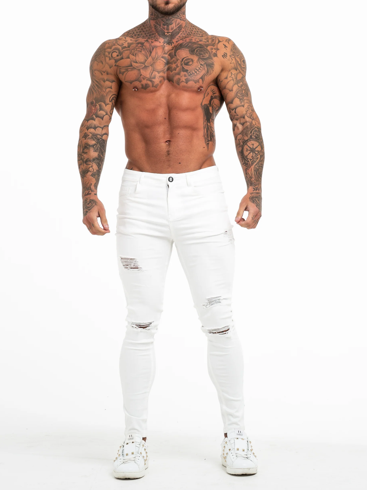 Jeans clasico blanco