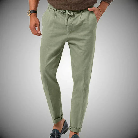 Pantalon casual de lino