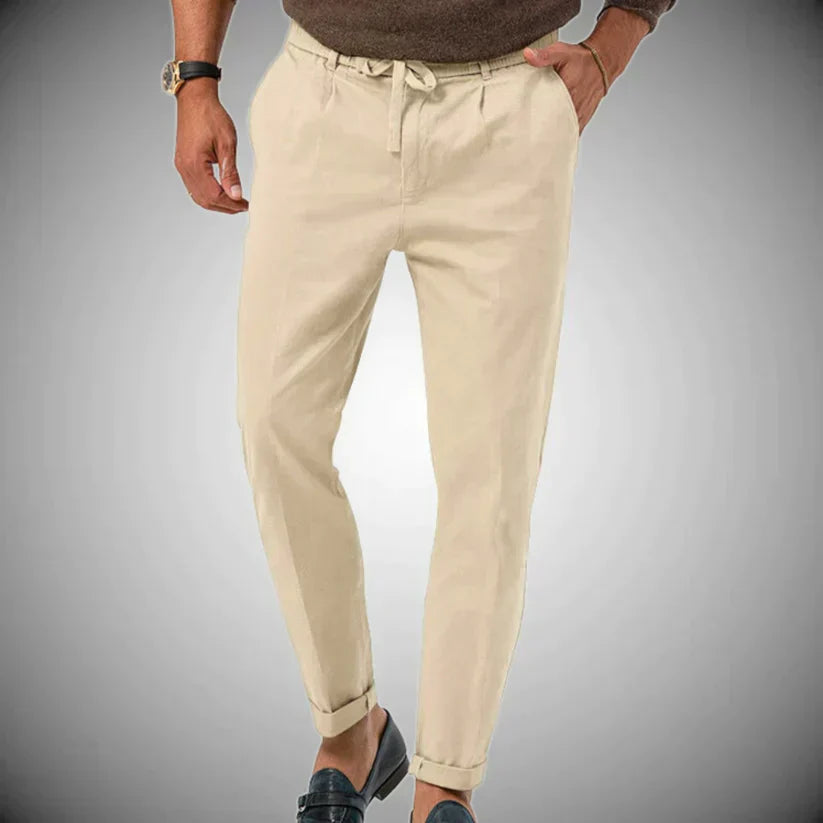 Pantalon casual de lino