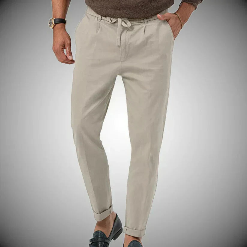Pantalon casual de lino