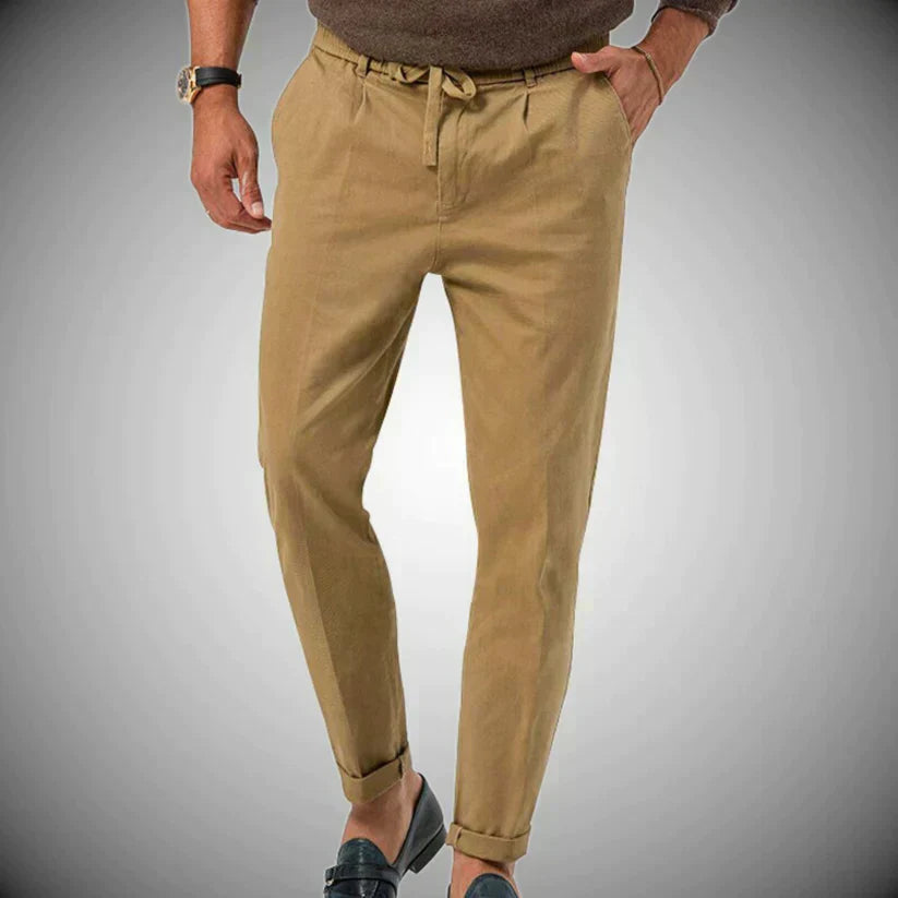 Pantalon casual de lino