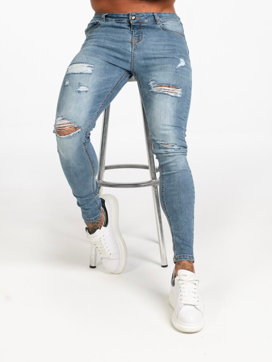 Jeans clasico  rasgado