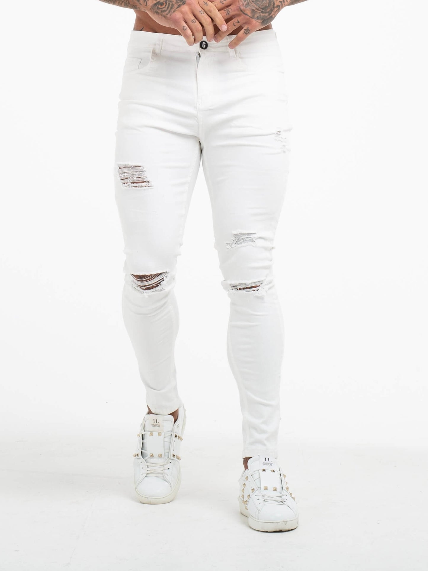 Jeans clasico blanco