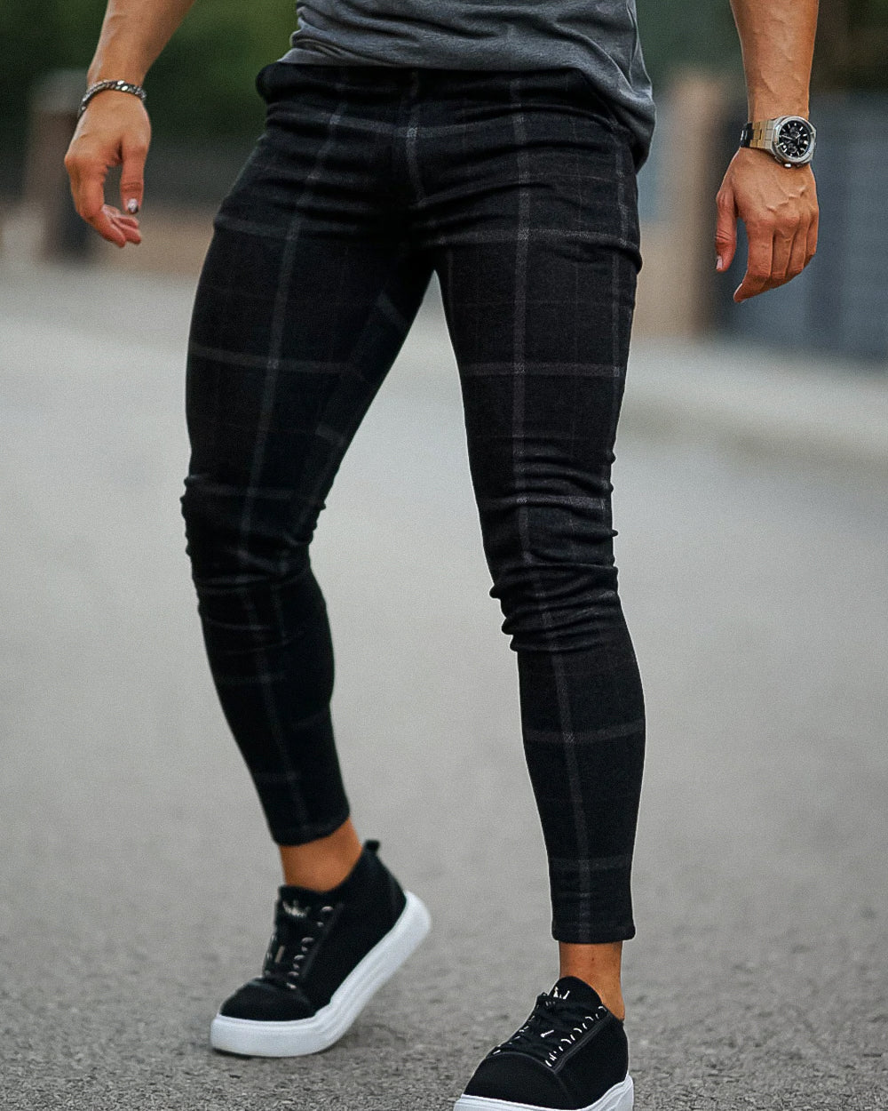 Jeans clasico a cuadro