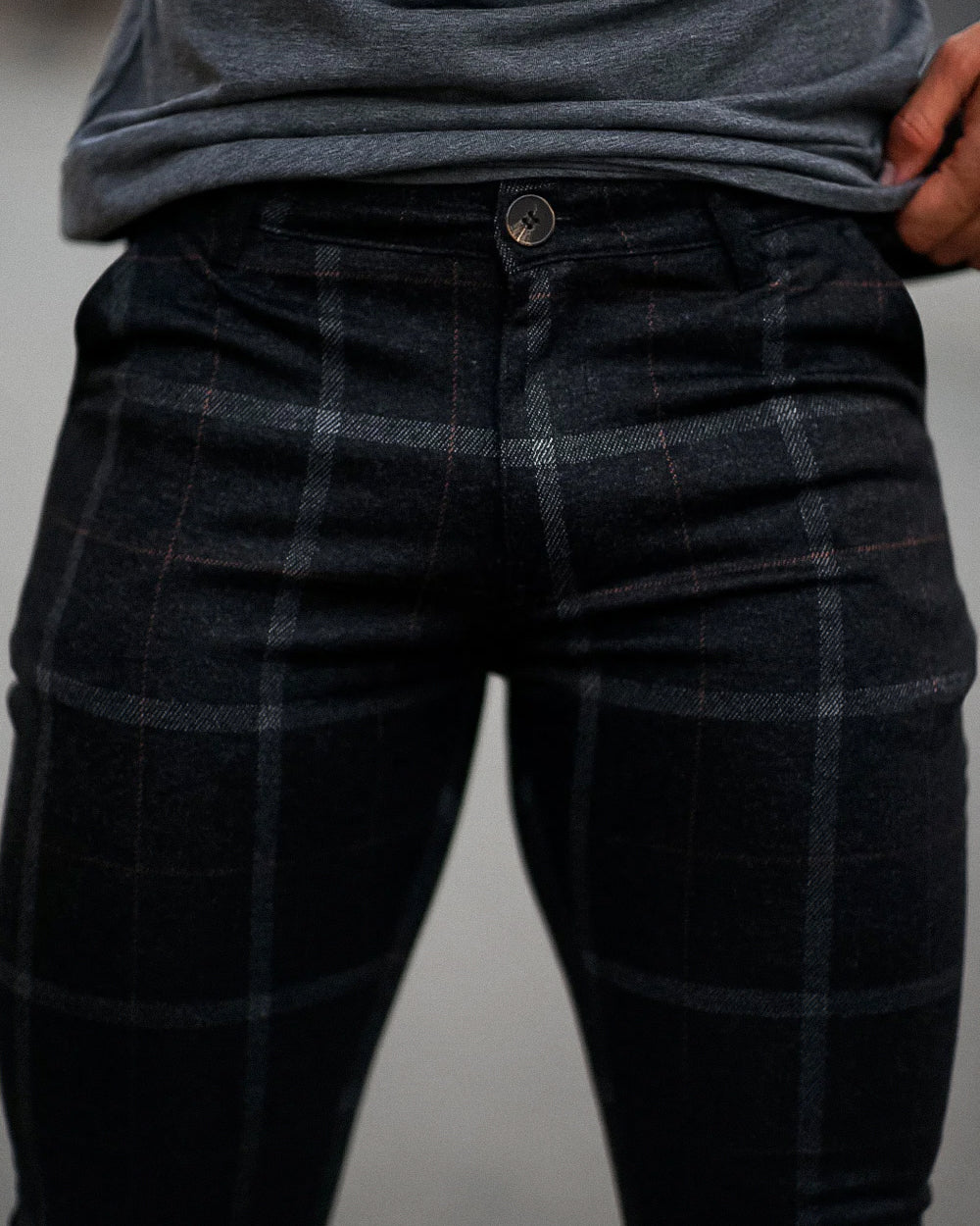 Jeans clasico a cuadro